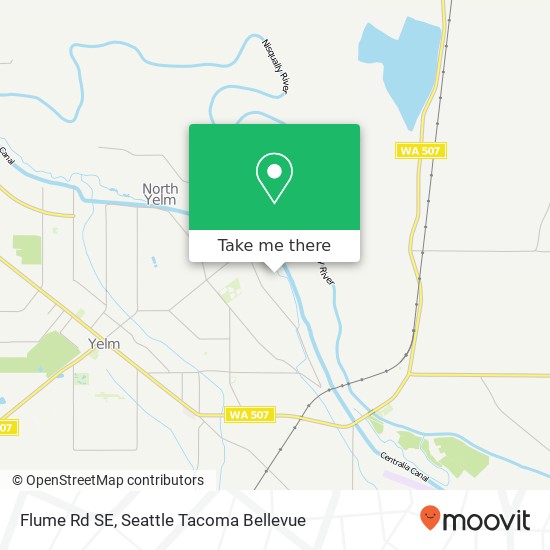 Flume Rd SE map