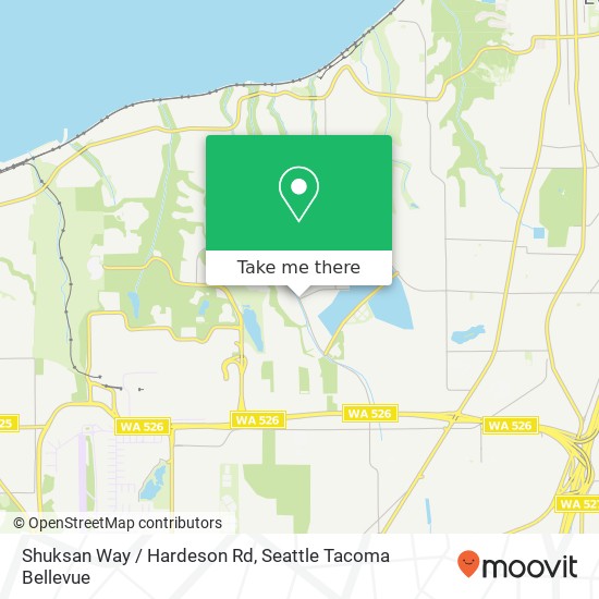 Mapa de Shuksan Way / Hardeson Rd