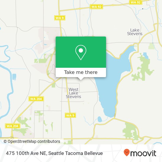 Mapa de 475 100th Ave NE