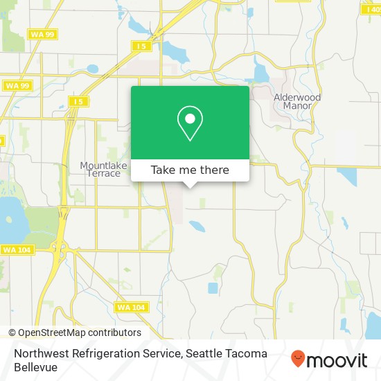 Mapa de Northwest Refrigeration Service