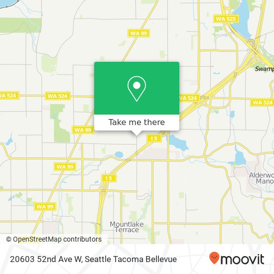 Mapa de 20603 52nd Ave W