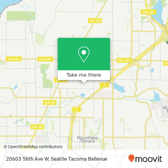 Mapa de 20603 56th Ave W