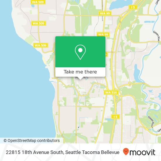 Mapa de 22815 18th Avenue South