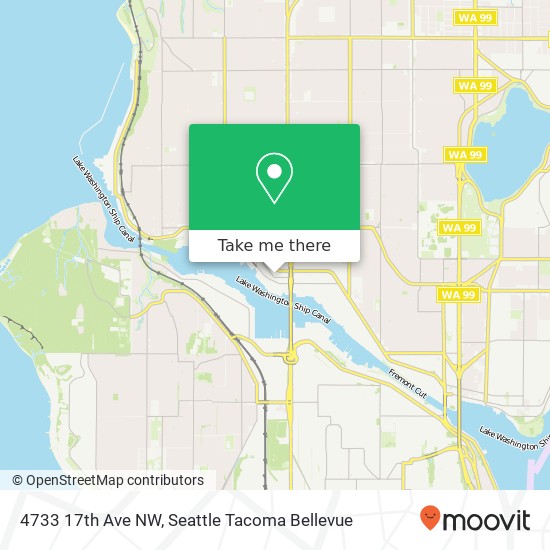 Mapa de 4733 17th Ave NW