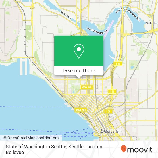 State of Washington Seattle map