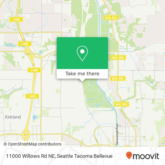 11000 Willows Rd NE map