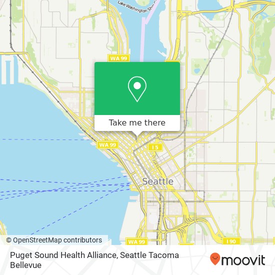 Mapa de Puget Sound Health Alliance