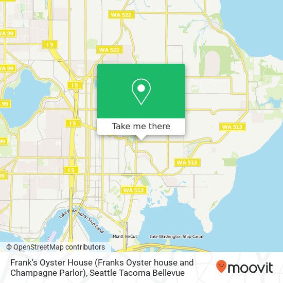 Frank's Oyster House (Franks Oyster house and Champagne Parlor) map