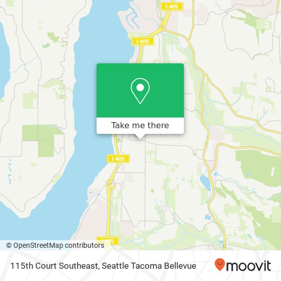 115th Court Southeast map