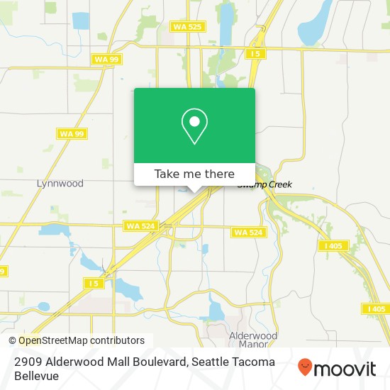 2909 Alderwood Mall Boulevard map