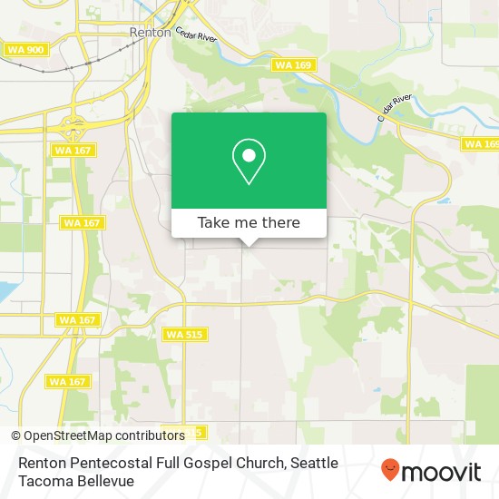 Renton Pentecostal Full Gospel Church map