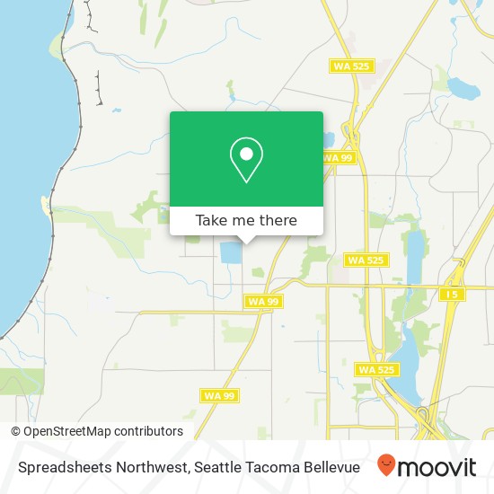 Mapa de Spreadsheets Northwest