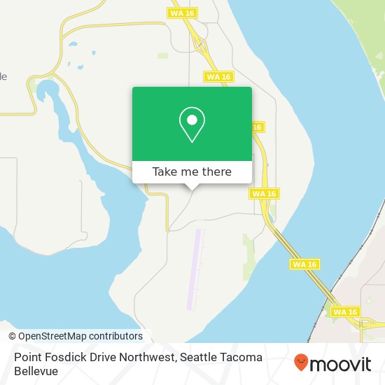 Point Fosdick Drive Northwest map