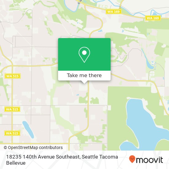 Mapa de 18235 140th Avenue Southeast