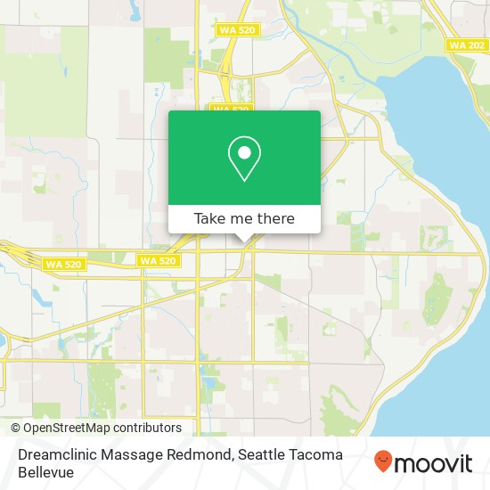 Mapa de Dreamclinic Massage Redmond