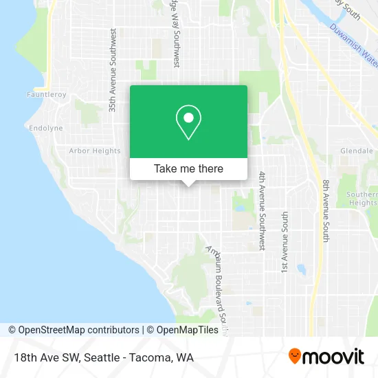 18th Ave SW map
