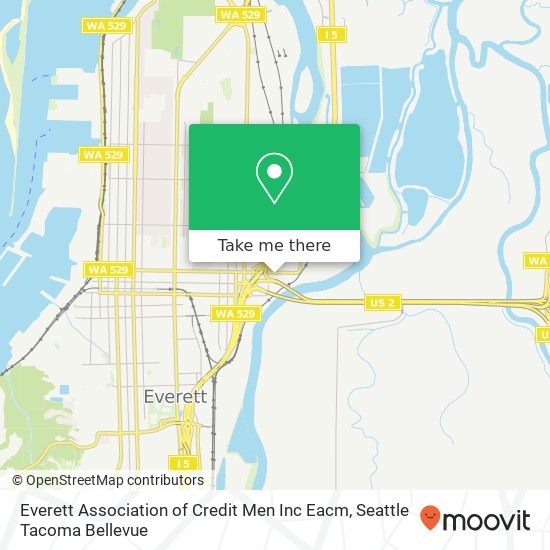 Everett Association of Credit Men Inc Eacm map