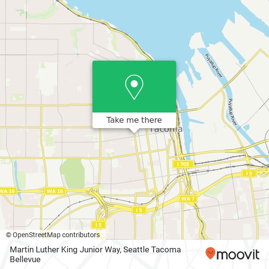 Martin Luther King Junior Way map