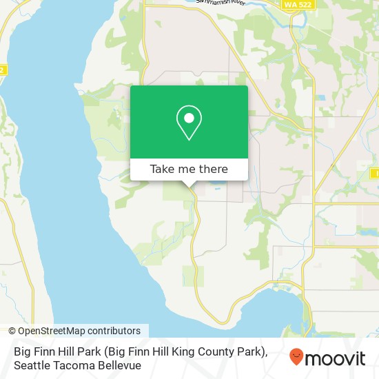 Mapa de Big Finn Hill Park (Big Finn Hill King County Park)