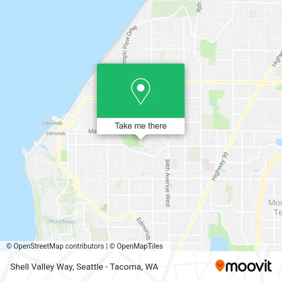 Shell Valley Way map