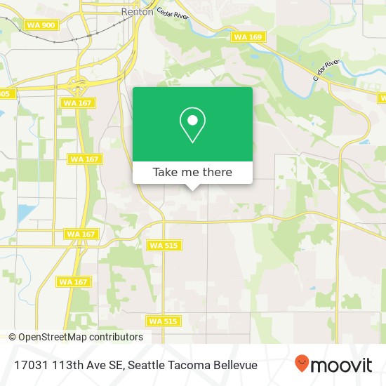 Mapa de 17031 113th Ave SE