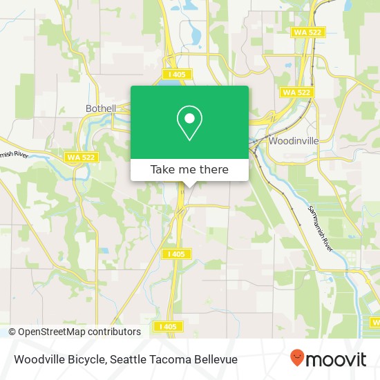 Woodville Bicycle map