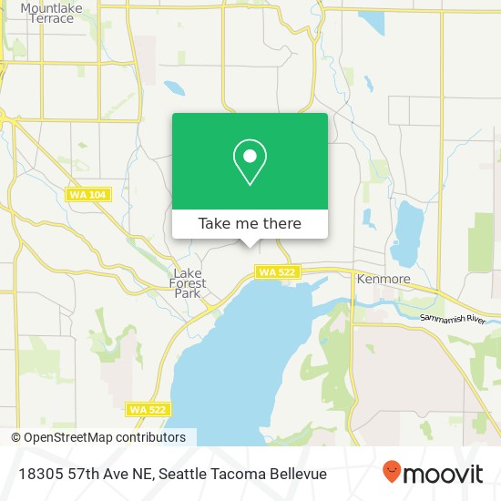 Mapa de 18305 57th Ave NE