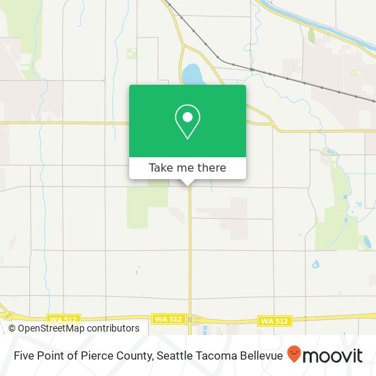 Mapa de Five Point of Pierce County