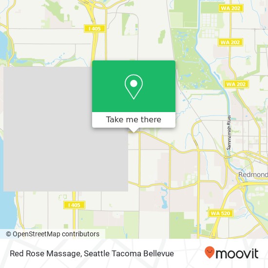 Red Rose Massage map