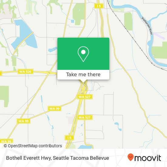 Mapa de Bothell Everett Hwy