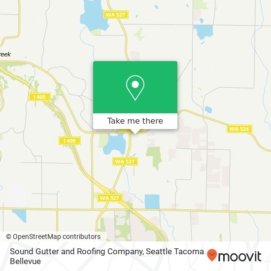 Sound Gutter and Roofing Company map