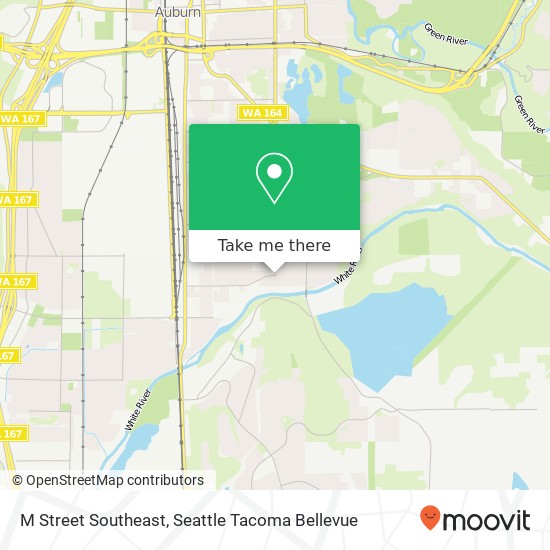 Mapa de M Street Southeast