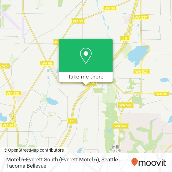 Motel 6-Everett South map