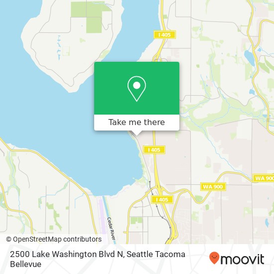 Mapa de 2500 Lake Washington Blvd N