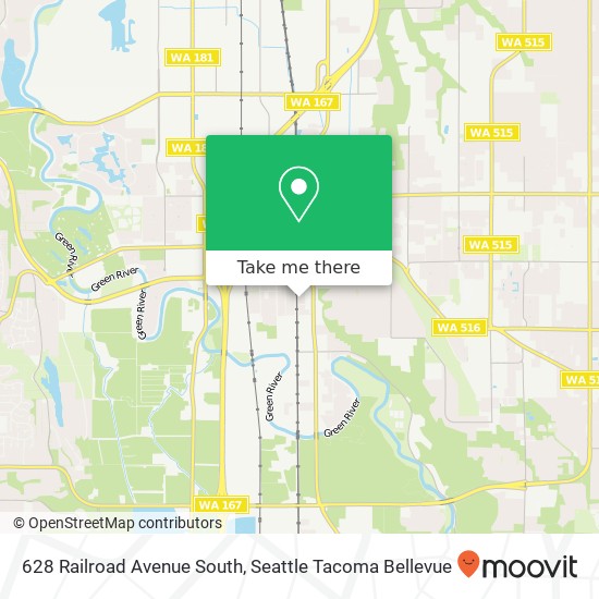 628 Railroad Avenue South map