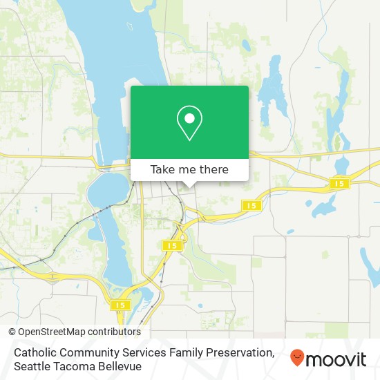 Catholic Community Services Family Preservation map