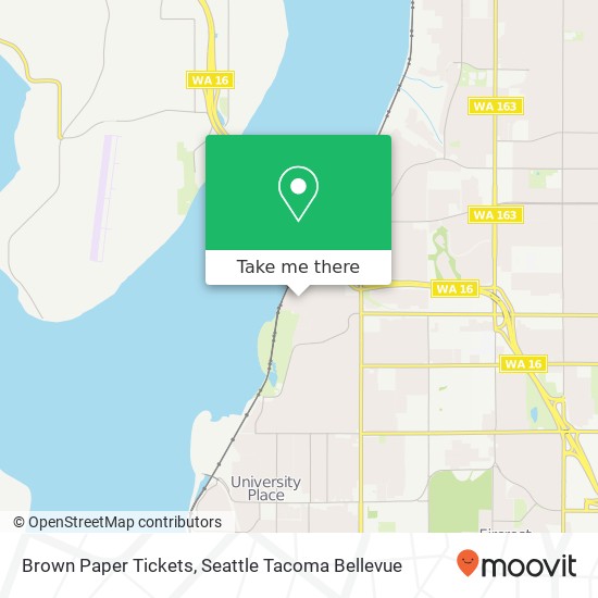 Brown Paper Tickets map