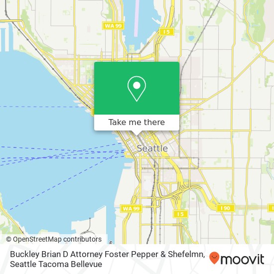 Mapa de Buckley Brian D Attorney Foster Pepper & Shefelmn