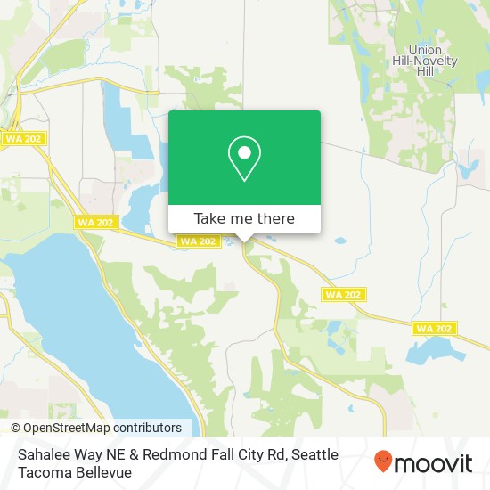 Mapa de Sahalee Way NE & Redmond Fall City Rd