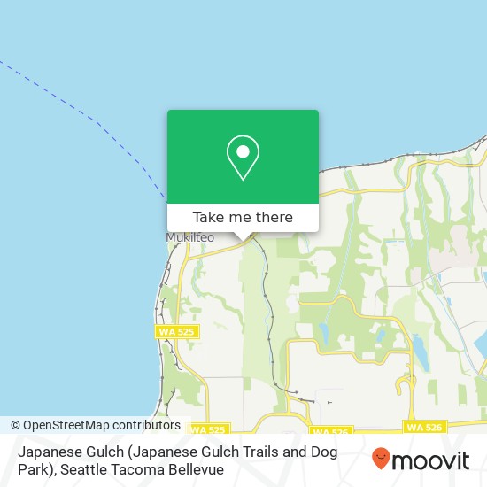 Japanese Gulch (Japanese Gulch Trails and Dog Park) map