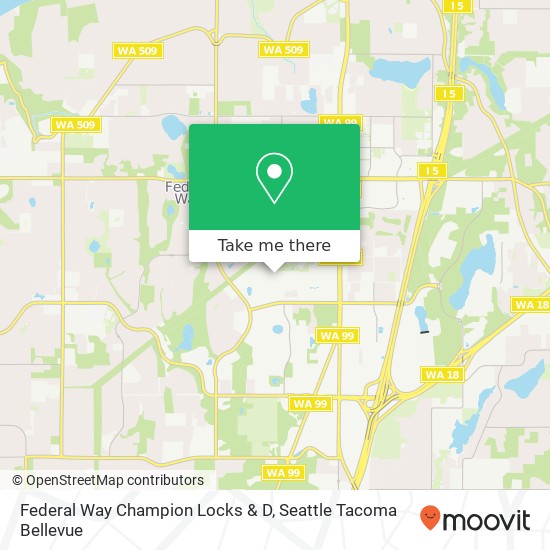 Federal Way Champion Locks & D map