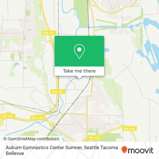 Mapa de Auburn Gymnastics Center Sumner