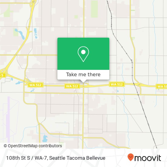 Mapa de 108th St S / WA-7