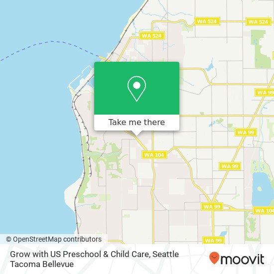 Grow with US Preschool & Child Care map