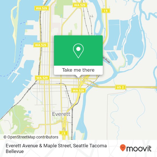 Everett Avenue & Maple Street map