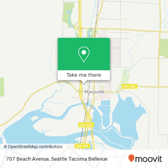 707 Beach Avenue map