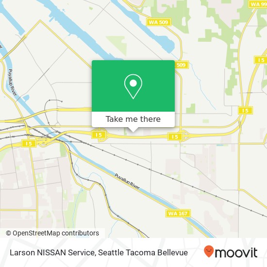 Larson NISSAN Service map