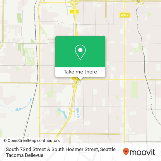 South 72nd Street & South Hosmer Street map