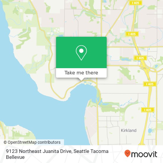 Mapa de 9123 Northeast Juanita Drive