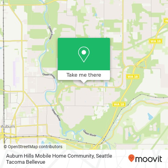 Mapa de Auburn Hills Mobile Home Community